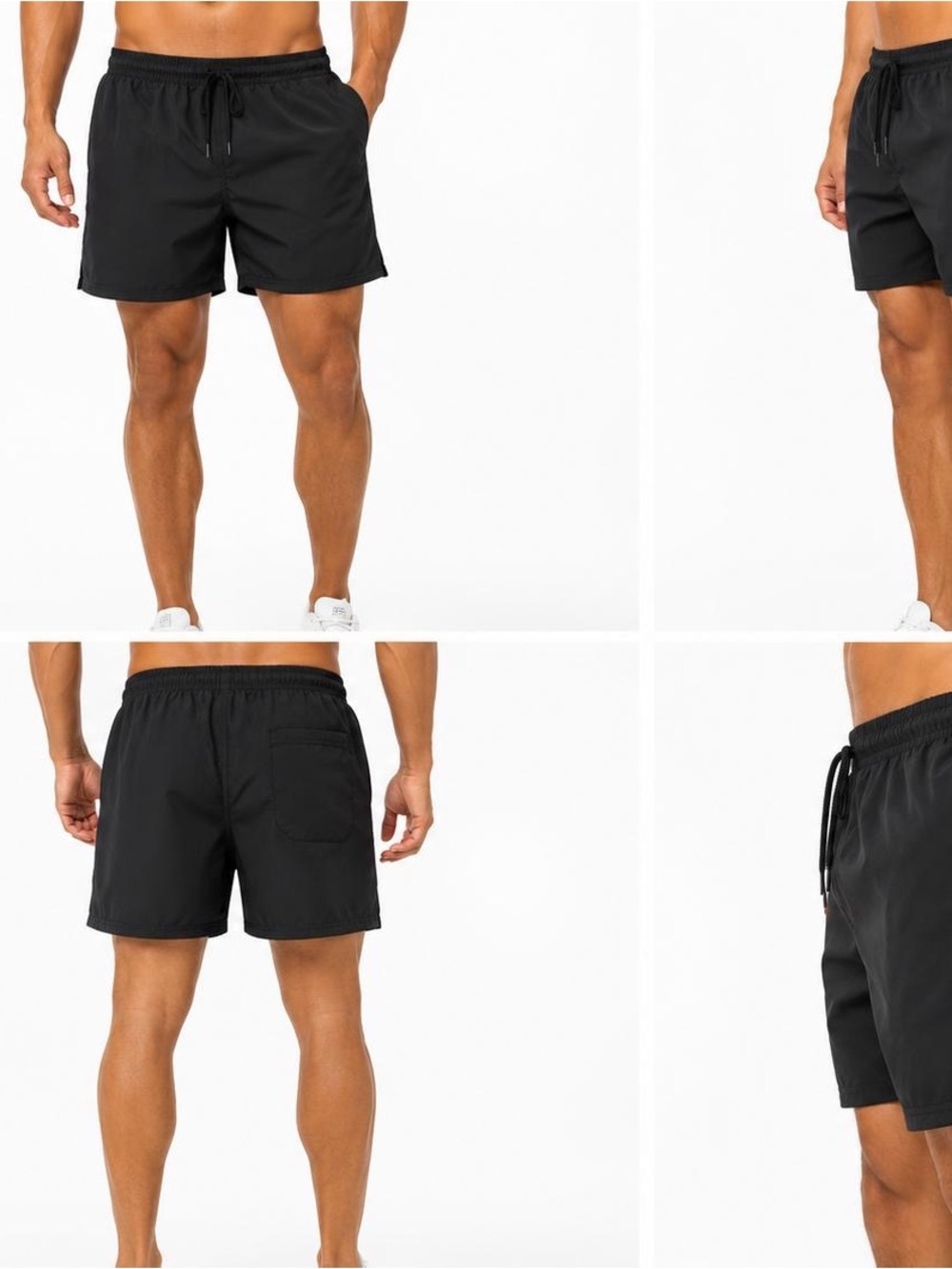 bcg Men's Black Athletic Drawstring Shorts